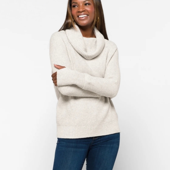 Market & Spruce Sweaters - Market & Spruce Sharon Cowl Neck Waffle Sweater